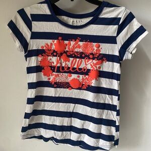 Arizona Jean Co. Blue and White Striped Shirt